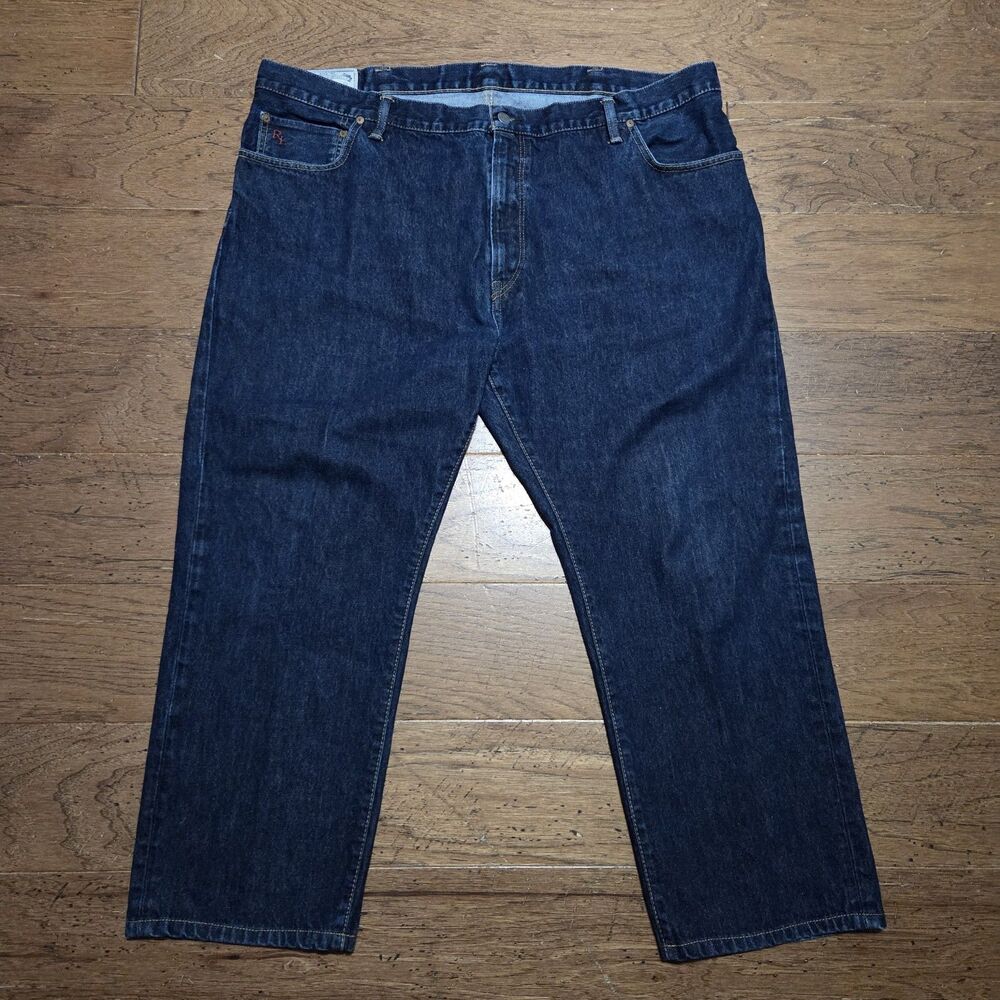 Polo Ralph Lauren Jeans Hampton Relaxed Straight Men 48x30 (48x28) Dark Wash